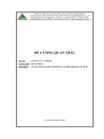 Đề  cương quan trắc lún, nghiêng, công trình lân cận