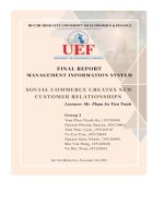 (Tiểu luận) customer relationship management courses