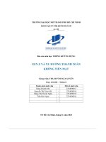 (Tiểu luận) báo cáo môn học thống kê ứng dụng gen z và xu hướng thanh toán không tiền mặt