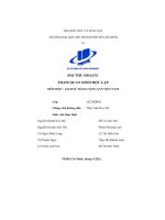 (Tiểu luận) bài thu hoạch tham quan dinh độc lập môn học lịch sử đảng cộng sản việt nam