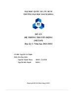 Đồ án hệ thống truyền động (me3145