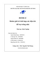 (Tiểu luận) home e robot giải trí tích hợp các tiện ích hỗ trợ trông nhà