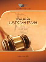 Giáo trình môn luật cạnh tranh