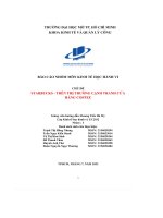 (Tiểu luận) chủ đềstarbucks   trên thị trường cạnh tranh cửahàng coffee