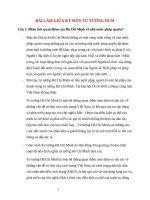 Bài làm giữa kỳ tư tưởng Hồ Chí Minh