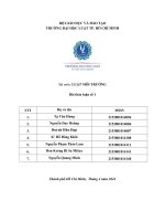 Phân biệt luật môi trường và luật bvmt nêu ý nghĩa của việc phân biệt giữa định nghĩa môi trường theo nghĩa rộng và môi trường theo luật bvmt