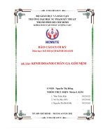 Báo cáo cuối kỳ đề tài  kinh doanh chăn ga gối nệm