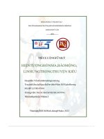 Tiểu luận giữa kỳ hiện tượng hồn ma,báo mộng, linh ứng trong truyện kiều