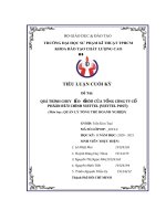 Đề tàiquá trình chuyển đổi số của tổng cống ty cổ phần bưu chính viettel (viettel post) (môn học quản lý tổng thể doanh nghiệp)