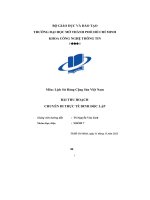 (Tiểu luận) môn lịch sử đảng cộng sản việt nam bài thu hoạch chuyến đi thực tế dinh độc lập