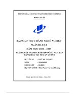 (Tiểu luận) giải quyết tranh chấp hợp đồng mua bánhàng hóa tại tòa án quận 4