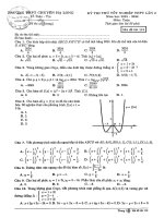 De thi thu toan tot nghiep thpt 2024 lan 2 truong chuyen ha long quang ninh