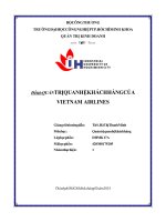 Đề tài QUẢN TRỊ QUAN HỆ KHÁCH HÀNG CỦA VIETNAM AIRLINES 