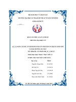 Tiểu luận cuối kì đề tài báo cáo dự án kinh doanh sản phẩm dung dịch chăm sóc và bảo dưỡng xe máy