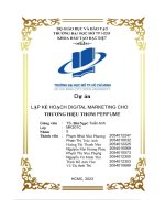 (Tiểu luận) giới thiệu chung về thơm perfume