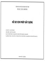 Hồ sơ xin phép xây dựng nhà ở nhà 5 x 19