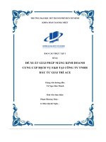 (Tiểu luận) đề xuấtgiải phápmảng kinh doanh cung cấp dịch vụ fb tạicông ty tnhh đầu tư giải trí ace