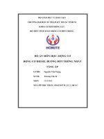 Đồ án môn học  động cơ động cơ diesel buồng đốt thống nhất tăng áp