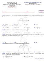 De thi thu tn thpt 2024 dot 1 mon toan lien truong thpt nghe an