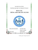 Báo cáo tiếng anh chuyên ngành mazda 3 version 2018