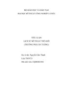 Tiểu luận lịch sử mĩ thuật thế giới (trường phái ấn tượng)