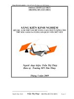 Làm thế nào để nâng cao chất lượng cho trẻ mẫu giáo 5 – 6 tuổi làm quen với chữ viết