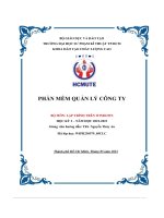 Phần mềm quản lý công ty