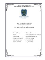 ĐỒ ÁN TỐT NGHIỆP HỆ THỐNG ĐỖ XE THÔNG MINH