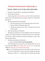 Ghi chú bài giảng  Luật thương mại hàng hóa và dịch vụ