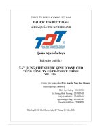 Xây dựng chiến lƣợc kinh doanh cho tổng công ty cổ phần bƣu chính viettel