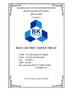 báo cáo thực tập tại Công ty Tân Hiệp Lực Bộ phận thực tập Bộ phận Thiết kế, Bộ phận Sản xuất, Bộ phận Bảo trì – bảo dưỡng, Bộ phận Lắp ráp