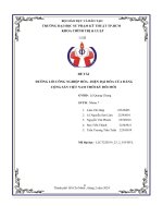 Đề tài đường lối công nghiệp hóa , hiện đại hóa của đảng cộng sản việt nam thời kỳ đổi mới