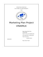 (Tiểu luận) marketing plan projectvinamilk