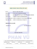 Biện pháp thi công ép cọc d500