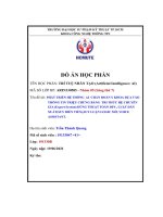 Đồ án học phần phát triển hệ thống ai chẩn đoán y khoa dựa vào thông tin triệu chứng bằng tri thức hệ chuyên gia (expert system) dùng thuật toán dfs , luật dẫn xuất(suy diễn tiến),suy luận logic mờ, voice assistant