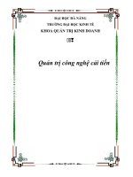 Tiểu Luận - Quản Trị Công Nghệ Cải Tiến - Đề Tài - Ý Tưởng Khu Vui Chơi Giải Trí Trên Biển