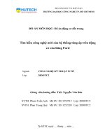 Đồ Án Tìm hiểu công nghệ mới của hệ thống tăng áp trên động cơ của hãng Ford