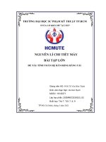 Bài tập lớn đề tài tính toán hệ dẫn động băng tải