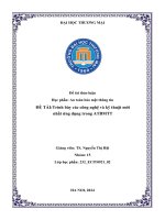 Thảo luận học phần an toàn bảo mật thông tin đề tàitrình bày các công nghệ và kỹ thuật mới nhất ứng dụng trong atbmtt