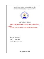 Bài giảng mẫu Phương pháp giảng dạy lâm sàng 1