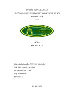 Đồ án chi tiết máy thiết kế hệ dẫn động băng tải