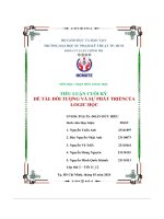 Tiểu luận cuối kỳ đề tài đối tượng và sự phát triểncủa logic học