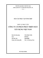 Báo cáo thực tập khoa kinh tế   công ty cổ phần phát triển máy xây dựng việt nam