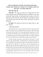 Bảo vệ nền tảng tư tưởng của Đảng: trách nhiệm nêu gương của người đứng đầu trong việc chống suy thoái về tư tưởng chính trị, đạo đức, lối sống