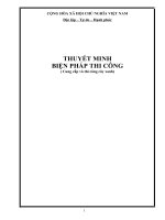 Biện pháp thi công cây xanh