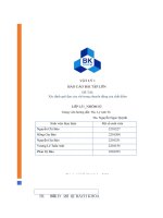 Báo cáo bài tập lớn xác định quỹ đạo của vật trong chuyển động của chất điểm