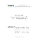 Đồ án tốt nghiệp đồ án tính toán thiết kế ô tô ngành công nghệ kỹ thuật ô tô