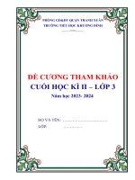 Bộ đề ôn thi cuối học kì 2 lớp 3 năm 2023   2024 bộ số 2