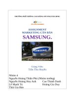 Assignment marketing căn bản samsung