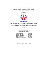 Đề tài tìm hiểu về khí cụ điện đóng ngắt trung cao áp bằng tay dao cách ly, cầu dao